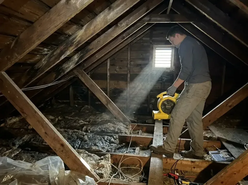 attic-water-damage-drying-proc-007 — frequently asked questions, Emergency Water Extraction & 24/7 Flood Response in DuBois,…